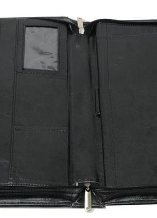 Мужской деловой портфель 35,5х28х4,5 см exclusive черный (2000001600184)4 фото