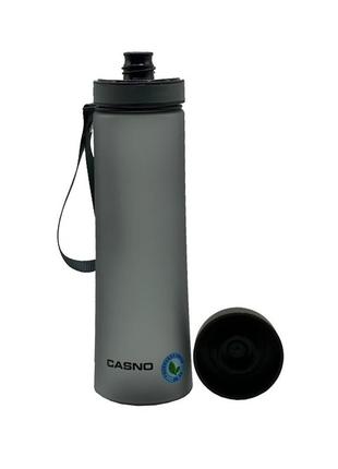 Спортивная бутылка для воды 1000 мл casno серый (2000001625408)9 фото