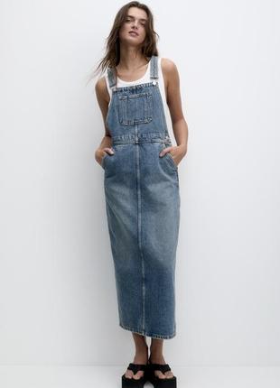 Джинсовый сарафан pull & bear