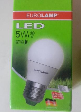 Світлодіодна лампа led 5w, e27, 4000k eurolamp