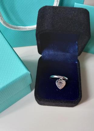 Кільце з сердечком в стилі тіффані