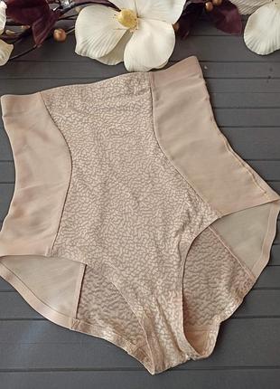 Красиві високі безшовні коригувальні трусики, утяжка