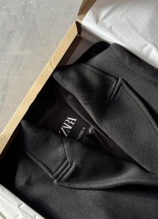 Дуже довге пальто zara вовна6 фото