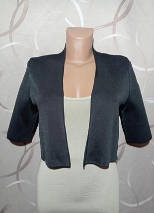 Болеро черного цвета, щильный трикотаж