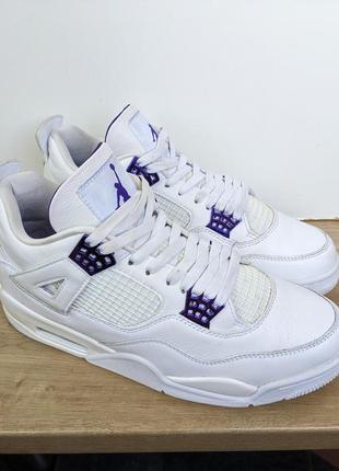 ❗️❗️❗️кросівки nike air jordan 4 retro metallic purple men's 44 р. оригінал