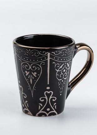 Столовий сервіз тарілок та чашок на 4 персони керамічний • чашки 400 мл6 фото
