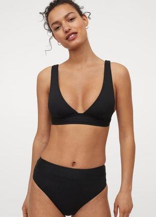 Новый верх от купальника, купальный лиф, топ h&m в рубчик