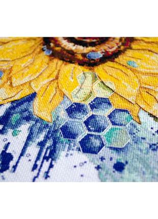Набор для вышивки крестиком "цвет солнца" 41х21 см abris art разноцветный (2000002818359)3 фото