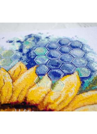 Набор для вышивки крестиком "цвет солнца" 41х21 см abris art разноцветный (2000002818359)2 фото