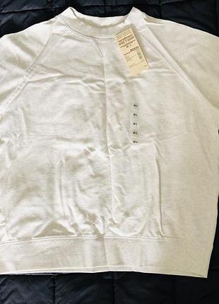 Футболка/кофта muji, япония, размер m/l, цвет слоновая кость