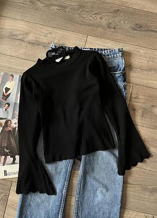 Джемпер кофта свитер с рукавами клеш