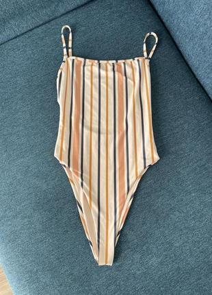 Купальник з відкритою спиною в стилі zara / h&m