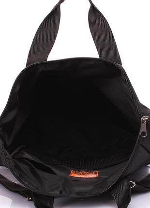 Многофункциональный рюкзак-сумка poolparty walker черный5 фото