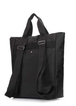 Многофункциональный рюкзак-сумка poolparty walker черный3 фото