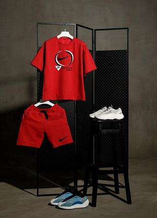 Летний мужской спортивный костюм комплект оверсайз nike