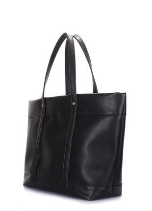 Женская сумка из искусственной кожи poolparty argentina черная2 фото