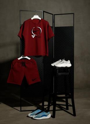 Летний мужской спортивный костюм оверсайз nike