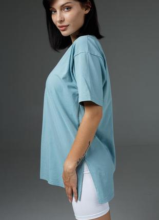 Футболка oversize з розрізами