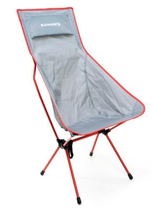 Складное кресло 103,5х60х58 см ranger серо-красный (2000002844884)3 фото