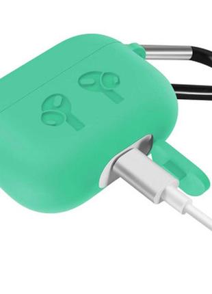 Чехол becover silicon protection для apple airpods pro green (704498)3 фото