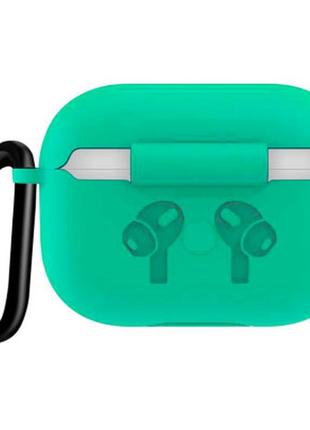 Чехол becover silicon protection для apple airpods pro green (704498)2 фото