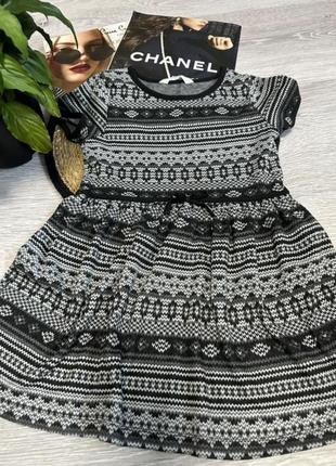 Платье в садик трикотажный сарафан