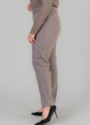 Брюки кашемировые теплые прямые зауженные осень-зима