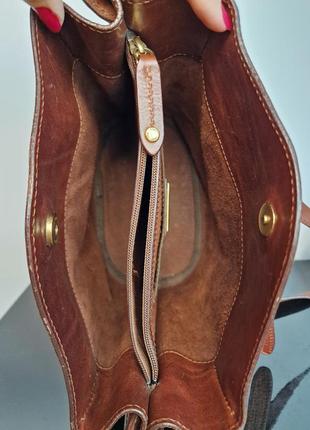 Кожаная сумка the bridge story donna large shoulder bag7 фото