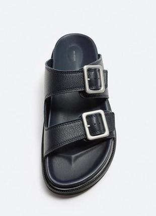 Кожаные сандалии с пряжками2 фото
