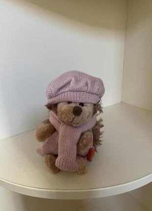 Іграшка м'яка orange єжинка в береті