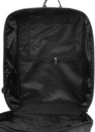 Рюкзак для ручной клади airport  40x30x20 см poolparty черный (2000000289809)4 фото