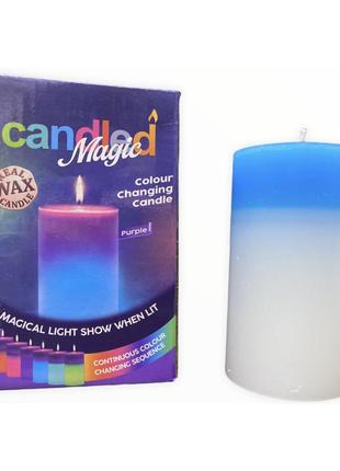 Свічка з воском з підсвіткою candled madic 7 color