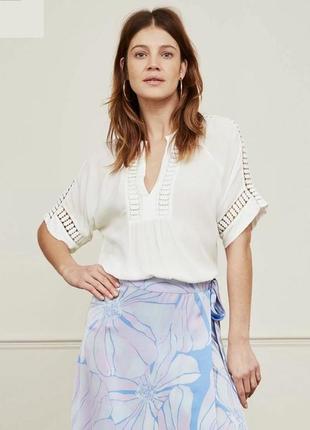 Рубашка, блуза alissa с ажурными вставками от fabienne chapot 38- c-m