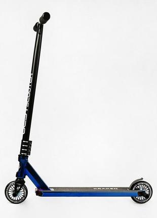 Самокат трюковий 58х87 см best scooter чорно-блакитний (2000002311225)4 фото