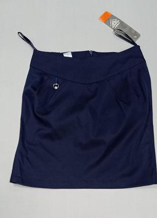 Юбка детская синяя умбо с сердечком