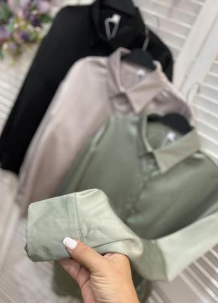 Атласна блуза lg4 фото