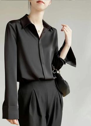 Атласна блуза lg