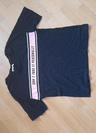 Котоновая футболка pull&bear