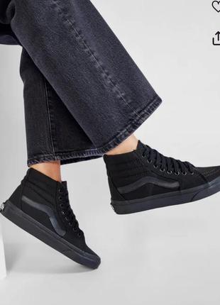 Высокие замшевые зимние утепленные кеды vans размер 37
