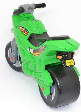 Толокар мотоцикл 70х20х40 см orion зеленый (2000002303213)2 фото