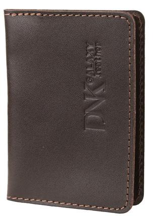 Dnk leather чоловіча шкіряна обкладинка для id-паспорта "dnk leather" dnk-mini-oknor-colf