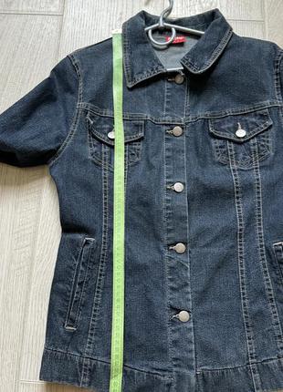 Джинсовка женская темно-синяя4 фото
