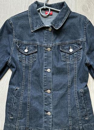 Джинсовка женская темно-синяя2 фото