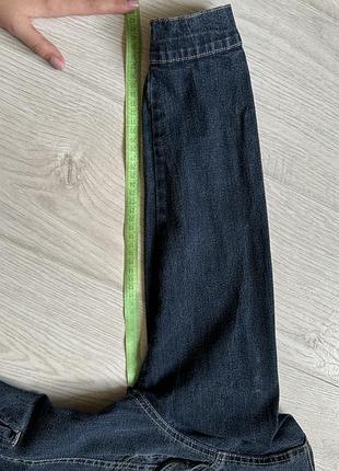 Джинсовка женская темно-синяя5 фото