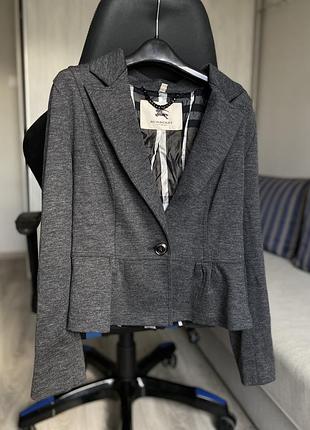 Шерстяной пиджак burberry london клетка checkered