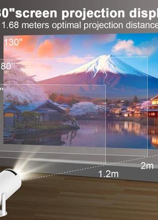 Смарт-проектор magcubic hy300 4k,android 11, 200ansi lumens,40-130 дюймів6 фото