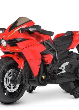 Детский электромобиль мотоцикл до 30 кг 38х59х108 см bambi racer красный (2000002603351)1 фото