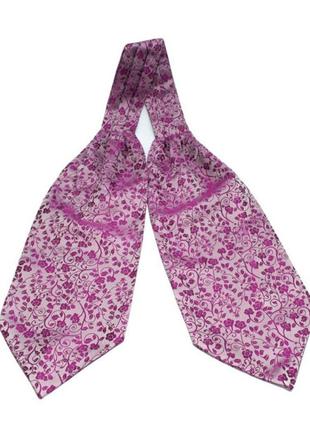 Краватка аскот у візерунок 115х15,5 см gofin бузкова (2000002285335)2 фото
