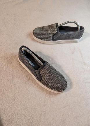 Слипоны кеды skechers 41-42р. 27см memory foam original