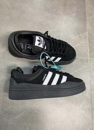 Чорні campus adidas шкіра